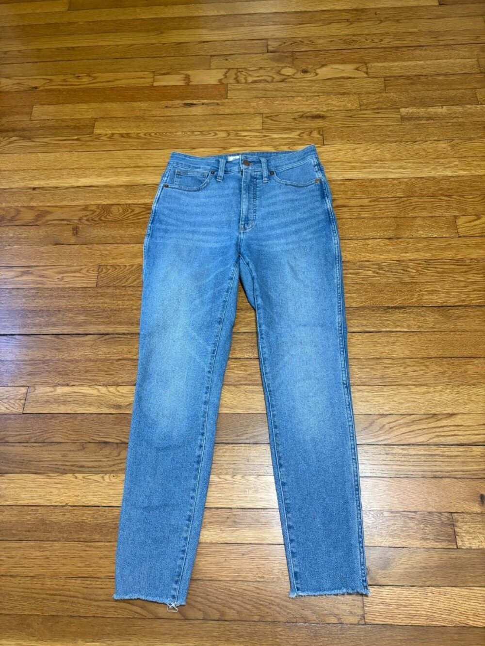 Madewell Curvy High-Rise Skinny Jeans Women's Size 27 Light Wash Blue Denim